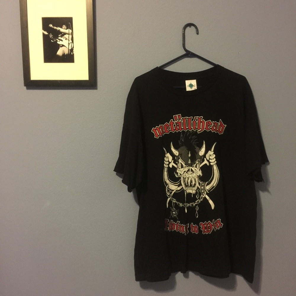 METALICA “ LIVING TO DIE “ VINTAGE T.